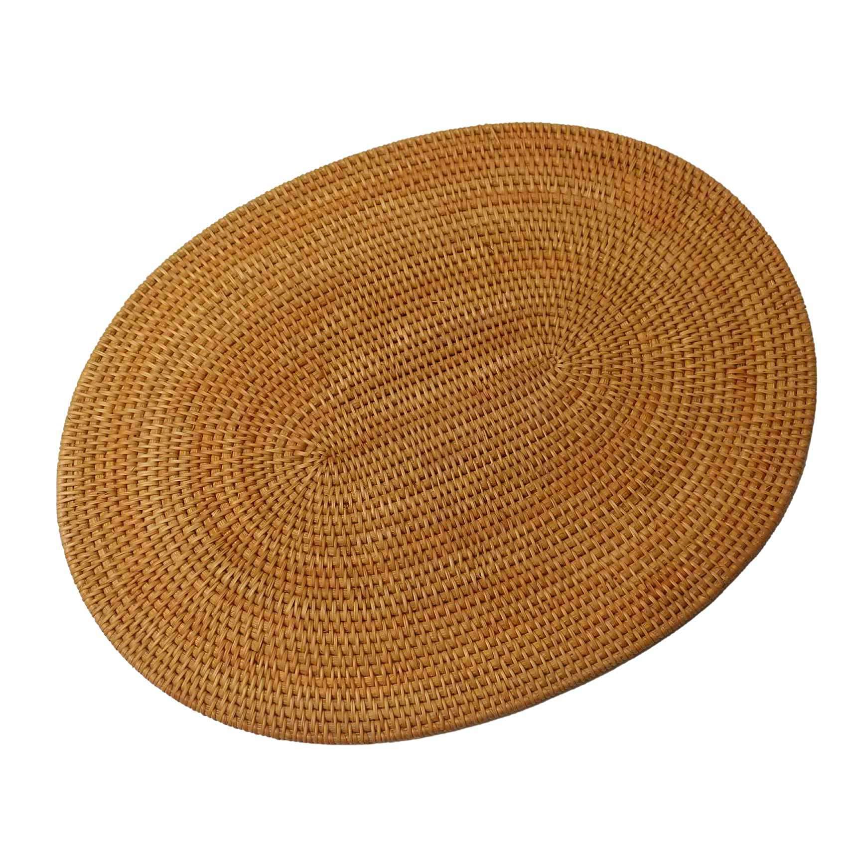 Table Runner - Eco-Friendly Rattan Modern Oval Table Runner