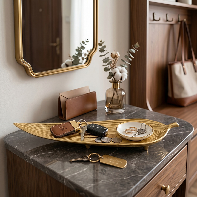 Vintage Gold Decorative Tray,  - Candle Holder Decor recension och pris