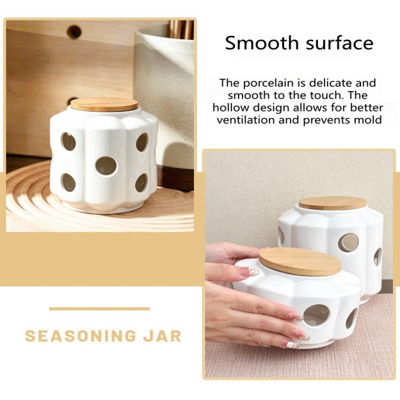 New Nordic Ceramic Storage Jar - Candle Holder Decor recension och pris