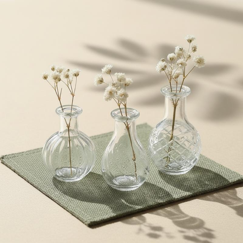 {#} 1Pcs Miniature Glass Vase  - Vase Decor recension och pris