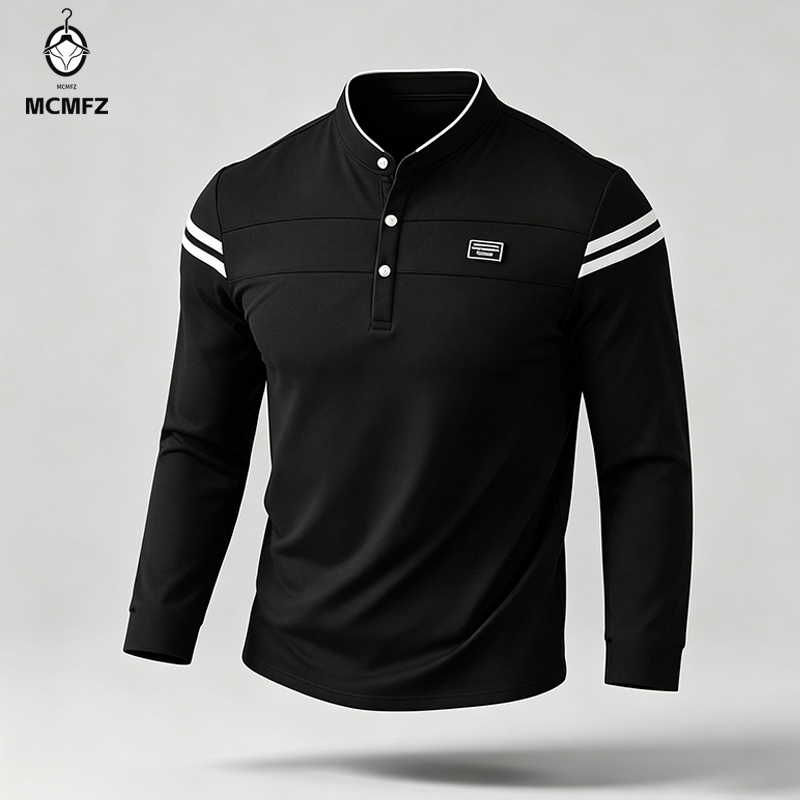 Male Urban Long Sleeve Polo Sh - Wall Sticker recension och pris