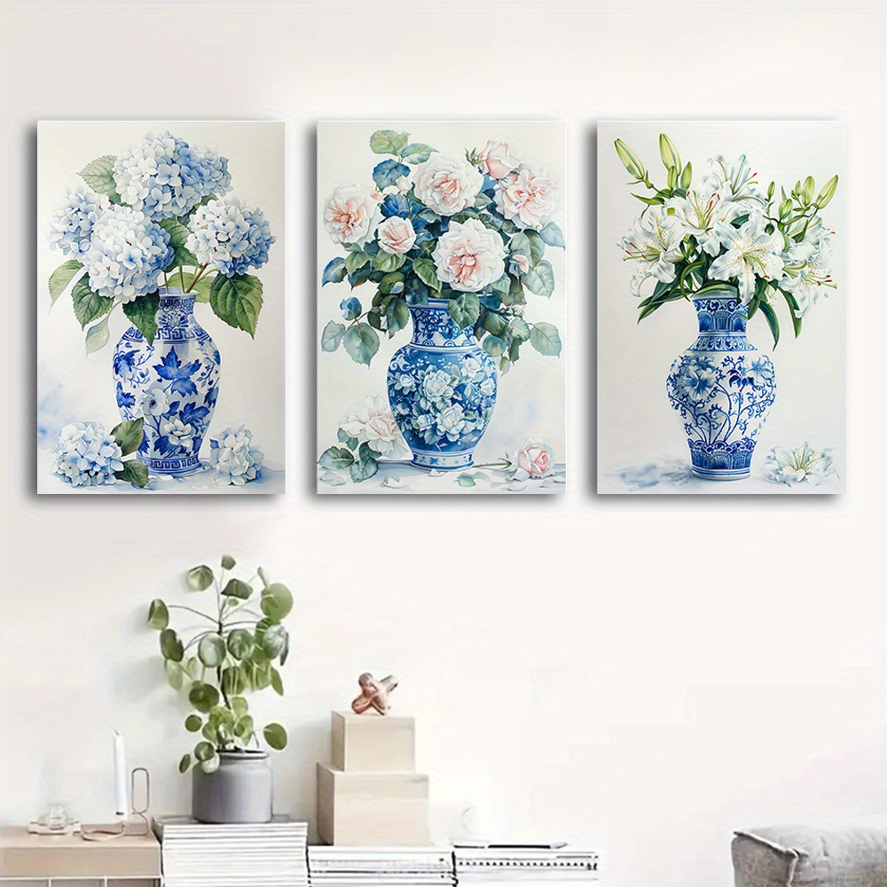 (No frame)Set of 3 Unframed De - Abstract Canvas Set recension och pris