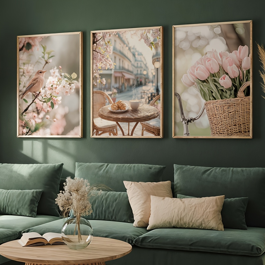 3pcs/set Romantic Paris Street - Abstract Canvas Set recension och pris