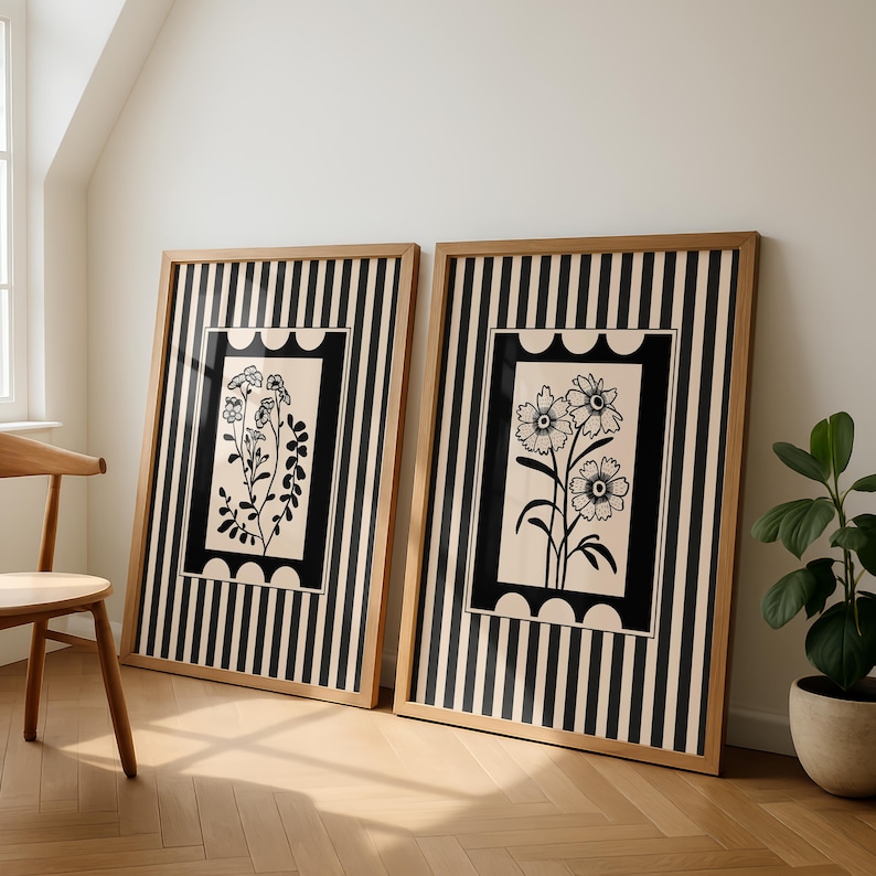 2pcs/set Bohemian Style Plant  - Abstract Canvas Set recension och pris